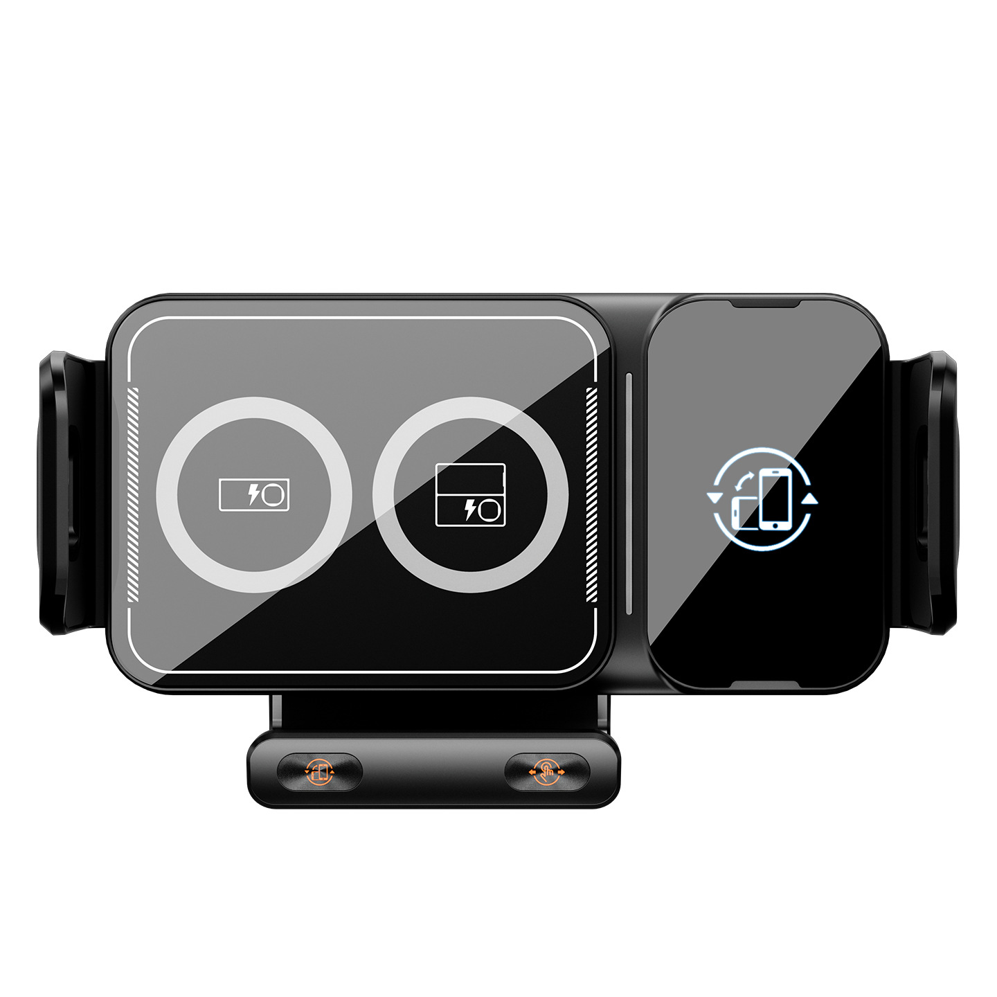 New Z11 folding screen car phone mount for air vent navigation support stand, large screen wireless charging