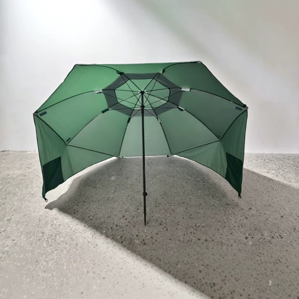 2.4m portable beach tent umbrella multifunctional canopy camping team canopy large fishing umbrella sunshade canopy