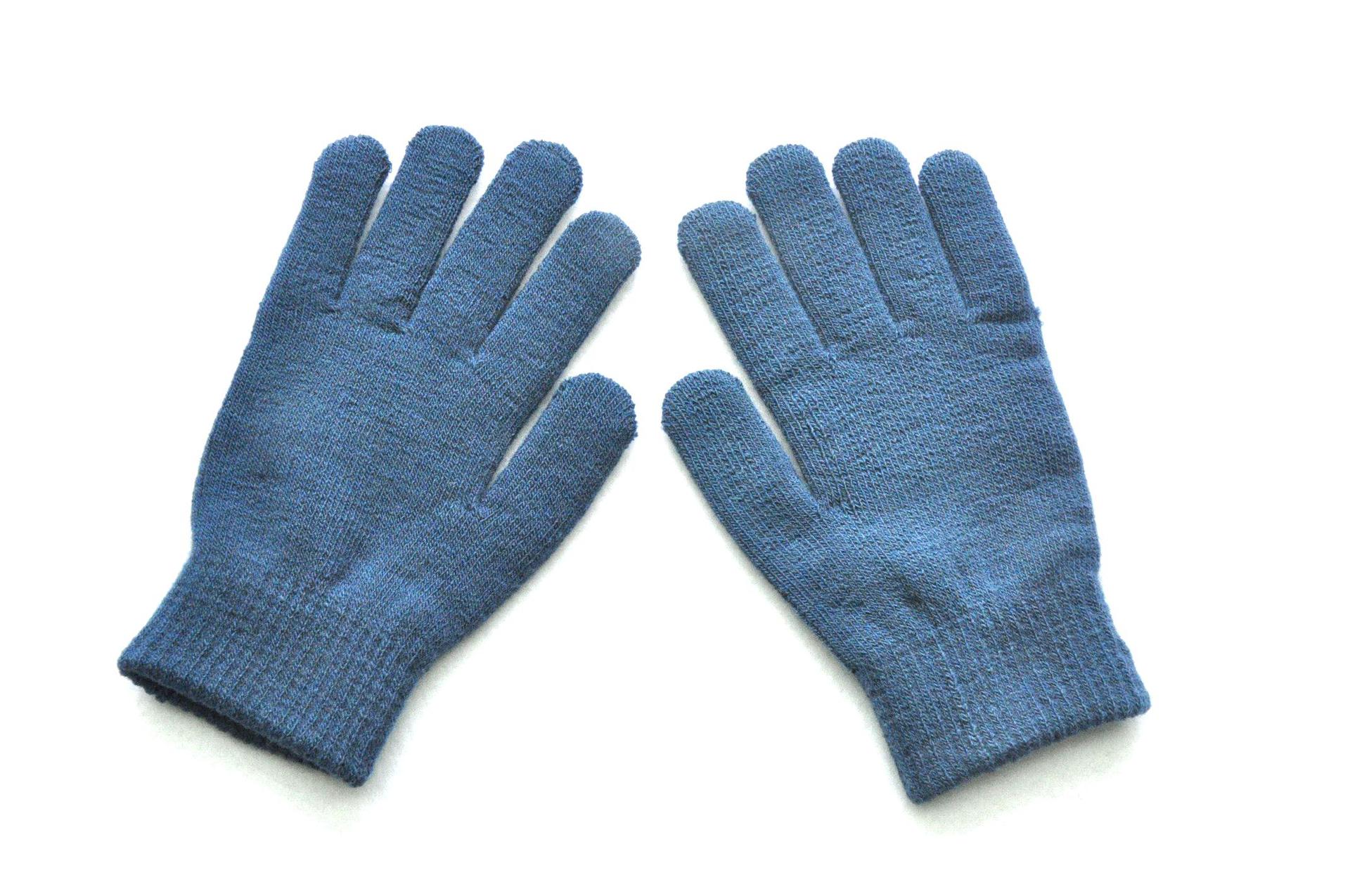 Gloves Men Women Solid Color Knitted Yarn Gloves Winter Warm Fleece-Lined Thickened Cycling Gloves