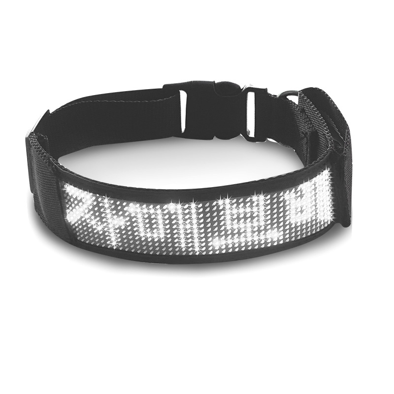 Newly Released Towed LED Pet Collar—Rechargeable LED Dog Collar, Customizable Sizes Available