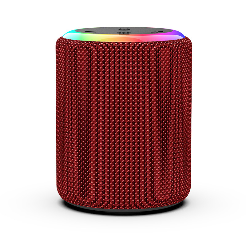 Outdoor Waterproof Bluetooth Speaker Cylinder Small Steel Cannon Colorful Mini Speaker Portable Fabric Audio