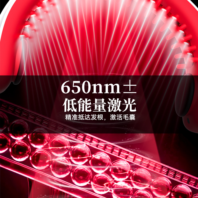 Lescolton laser hair growth headband, hair growth comb, anti-hair loss scalp hair growth device, red light hair growth comb for thickening hair