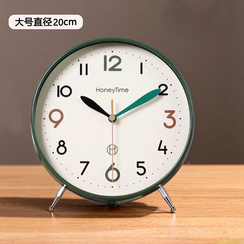 Desktop Clock 2026 New, Tabletop Clock for Living Room Large Size, Simple Silent Alarm Clock Clock Ornament