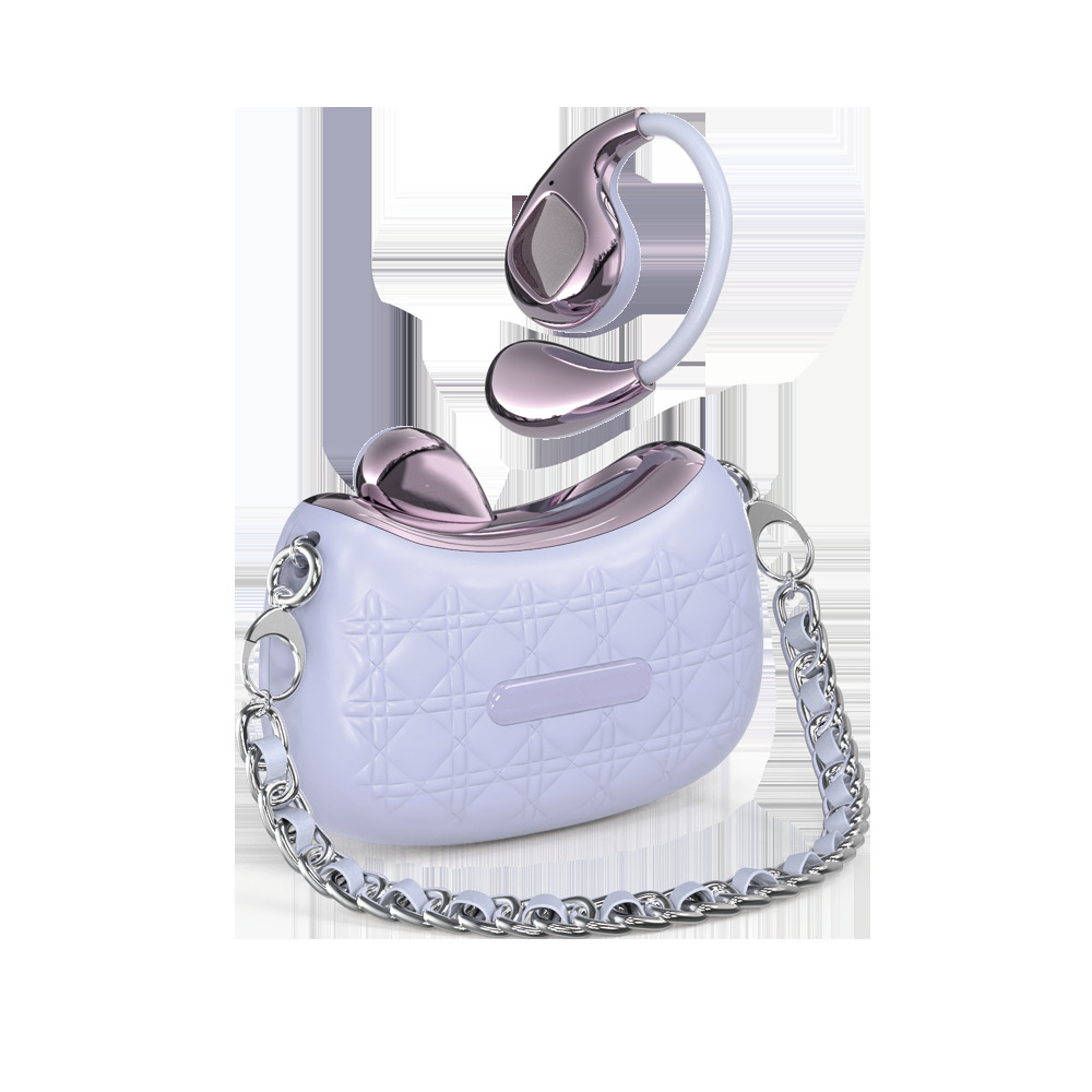 Strict small fragrance bag wireless Bluetooth earphone ear-hook non-in-ear open OWS bone conduction ultra-long battery life