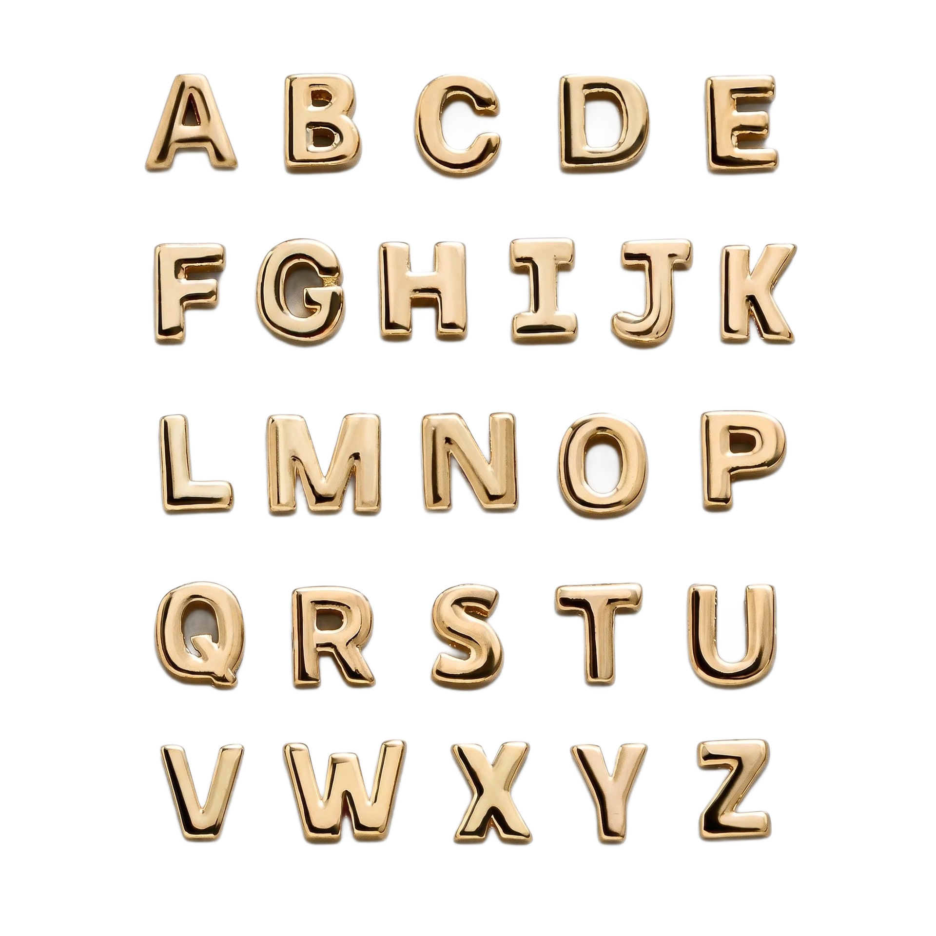 New 18K Gold Plated Letter Zirconia Bracelet DIY Fashion Hand Jewelry