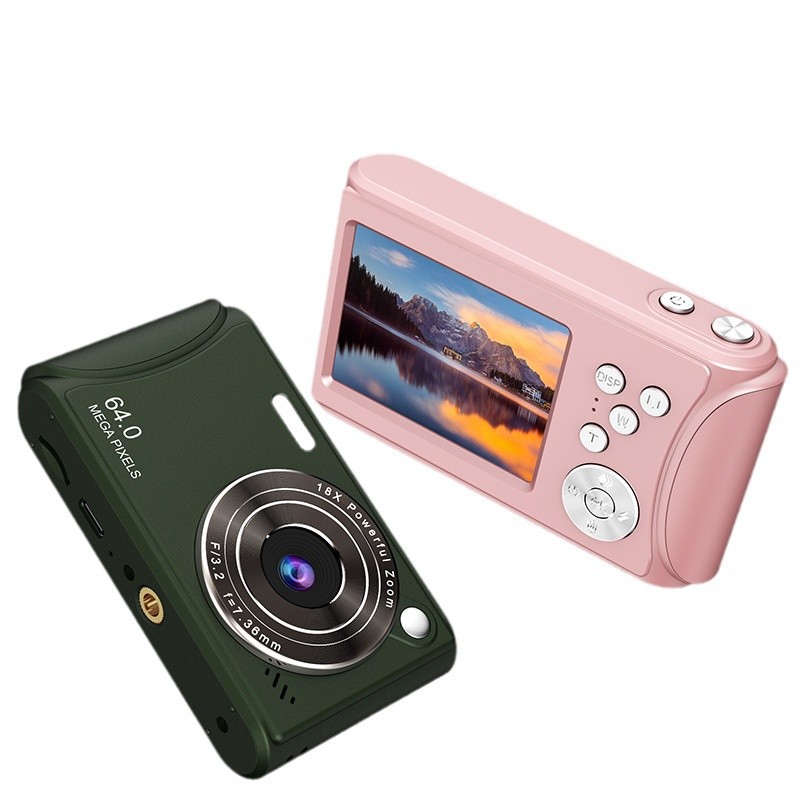 4K HD Digital Camera Front and Rear Dual Camera Student Selfie Camera Beauty Home Camera