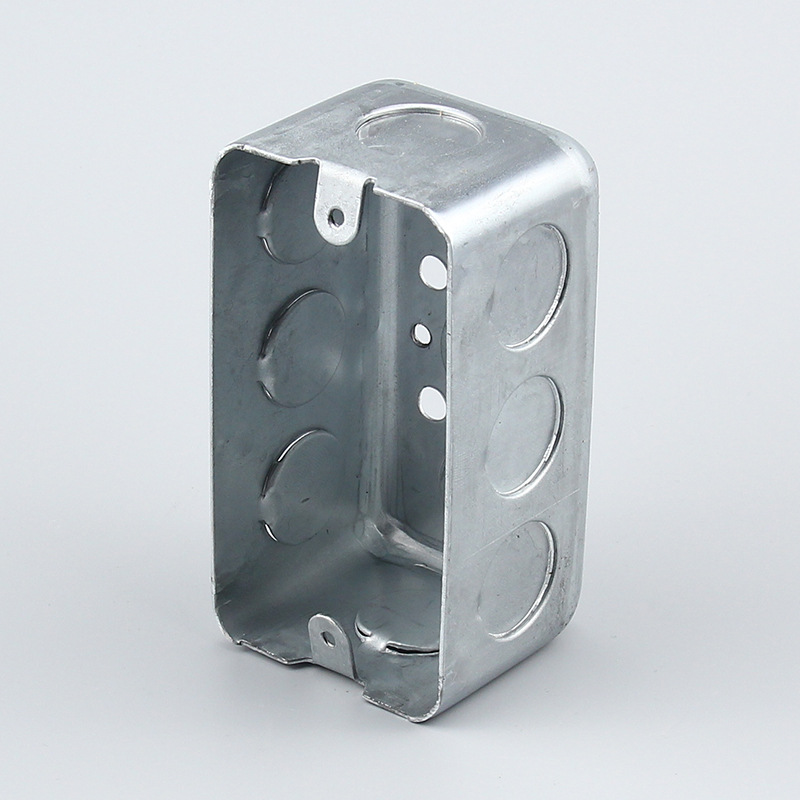 120 type American flush junction box, American standard wall switch galvanized sheet iron box, American standard socket installation bottom box