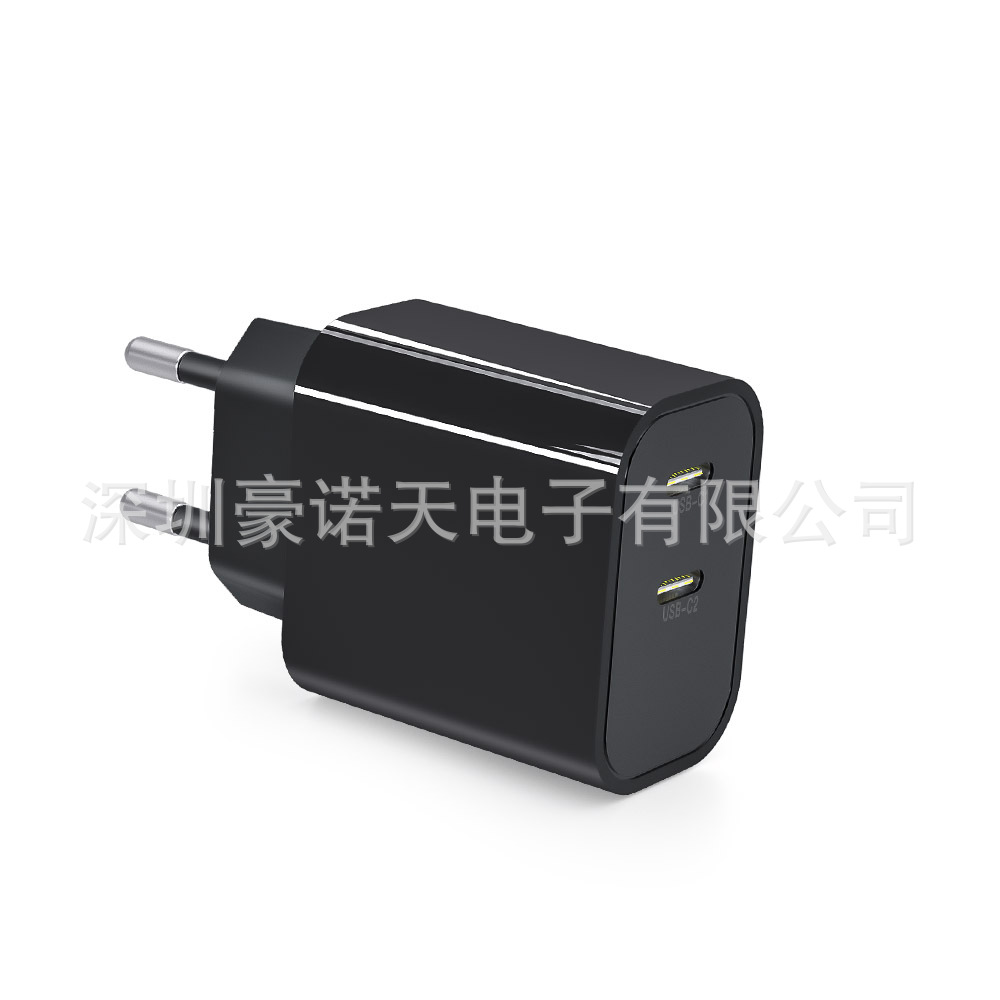 PD40W Charger Dual C Port PD Fast Charging US Charger 20W+20W Dual PD EU Fast Charger