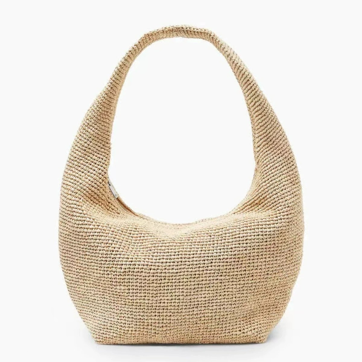 Summer Straw Bag Women's New Handwoven Bag Large Capacity Single Shoulder Underarm Bag Vacation Beach Bag