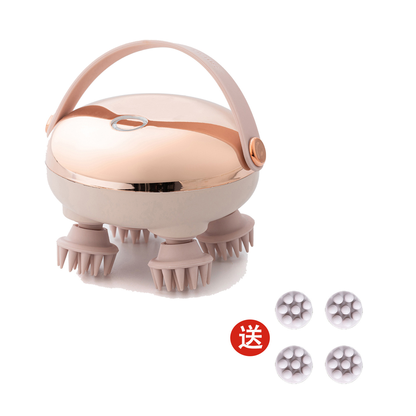 New Multifunctional Head Massager Stress Relief Acupoint Scalp Meridian Red Light Massager Portable Pet Massager