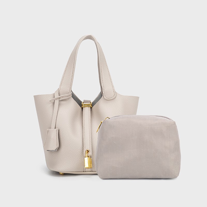 Bags 2025 New Bucket Bag Basket Bag Women Genuine Leather Handheld Bag Mommy Bag Bride Wedding Bag