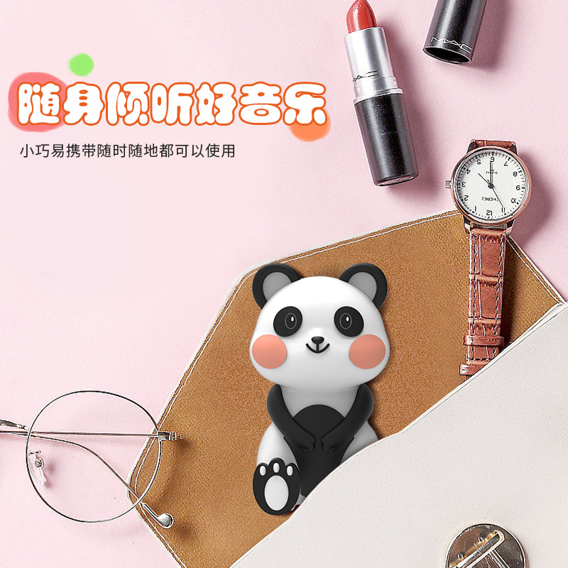 Cartoon Animal Bluetooth Speaker Small Mini Cute Panda Fox Bird Cat Leg Stretch Multi-function Wireless Speaker