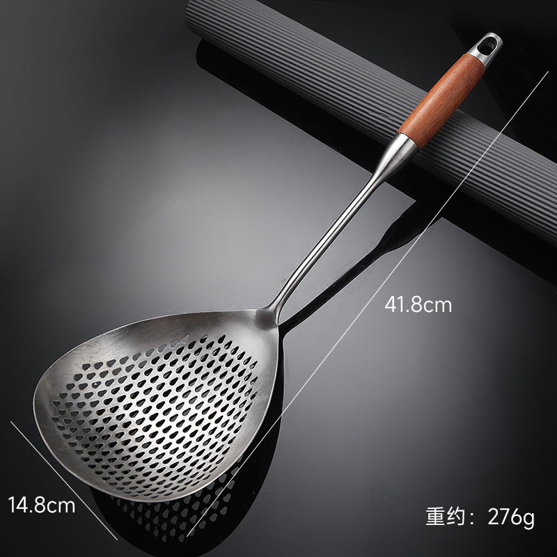Stainless steel Sichuan pepper strainer household kitchen noodle strainer dumpling hot pot strainer draining frying strainer kitchen utensil