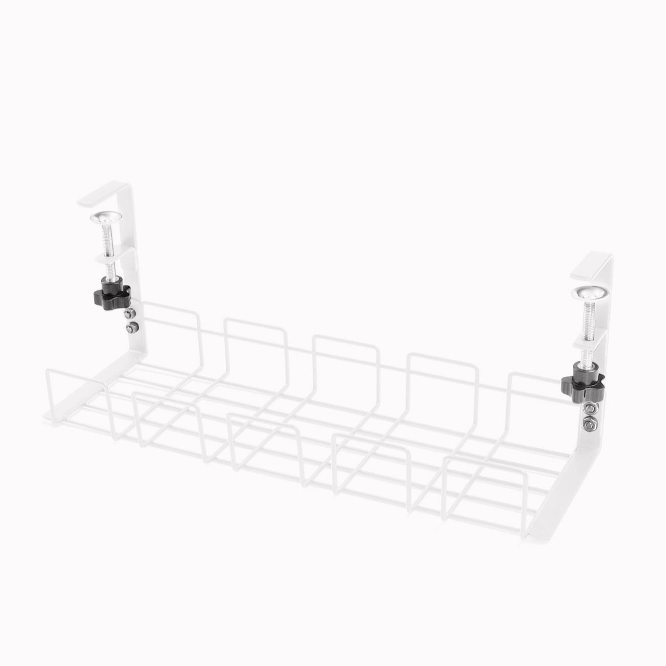 Desktop Storage Rack No Drilling Wire Socket Storage Slot Office Desk Storage Cabinet Under-Table Partition Rack Table