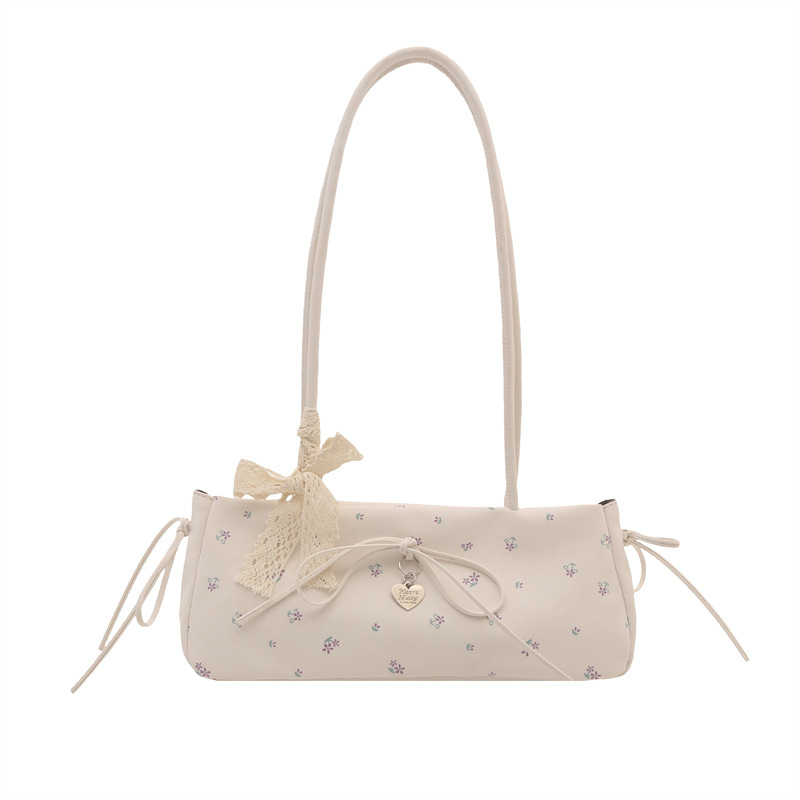 Spring Summer Niche Print Bags Women 2026 New Commute Shoulder Underarm Bags Handbags Baguette Bags