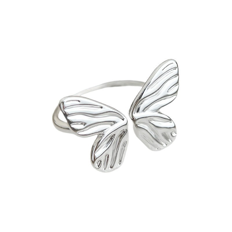 Vintage Retro Silver Ring Collection Niche Index Ring Hand Jewelry for Women
