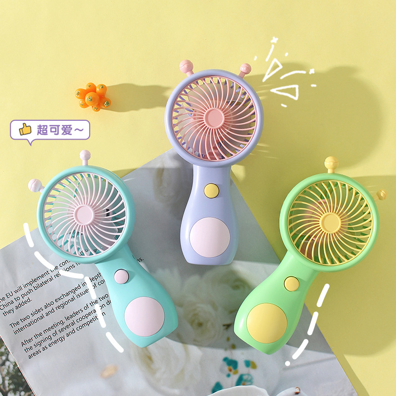Handheld Snail Small Fan USB Charging Portable Small Fan Cute Cartoon Snail Handheld Fan