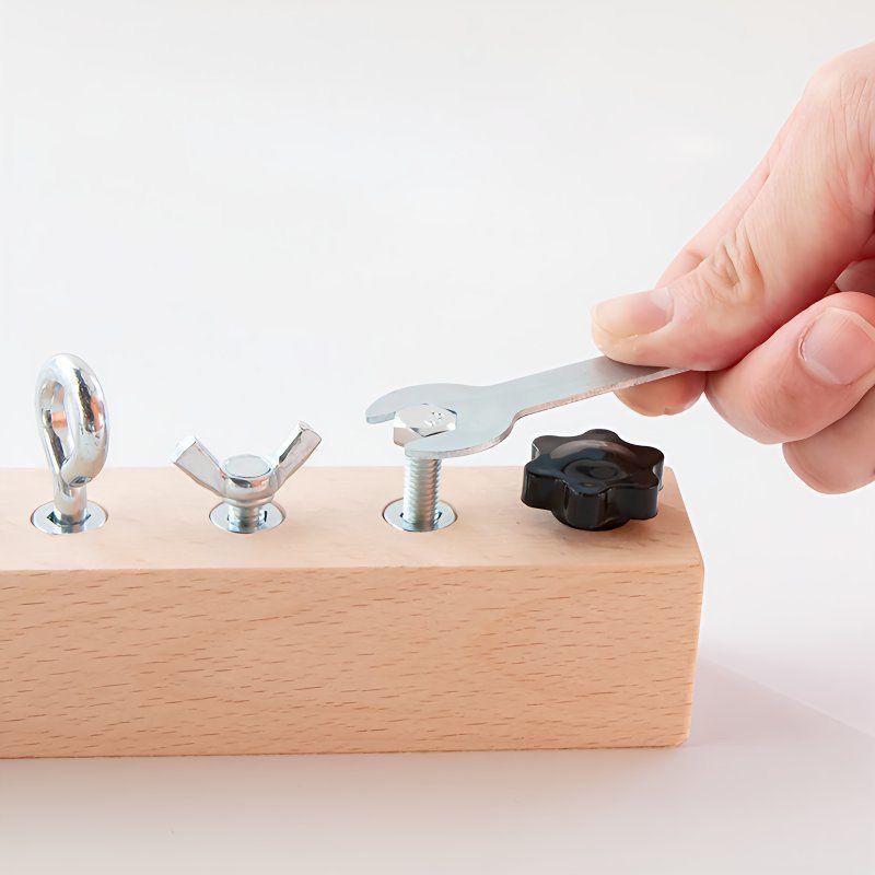 Montessori Early Education Toy Solid Wood Screw Disassembly Toy Promote Intellectual Development Kindergarten Teaching Aid