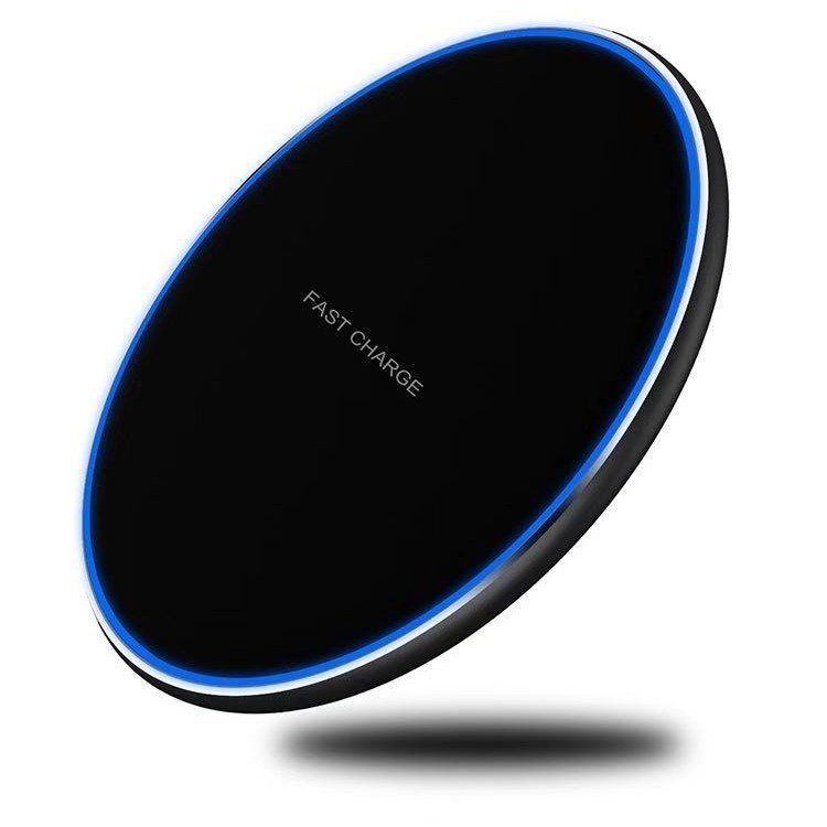 New wireless charger metal round 10W/7.5W fast charging 8/X phone flash charging