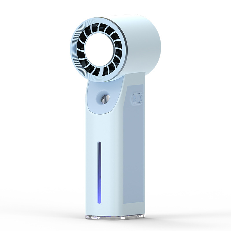 Ice Spray Mini Fan Handheld Cooling Turbo Ice Fan USB Charging Handheld Fan Logo