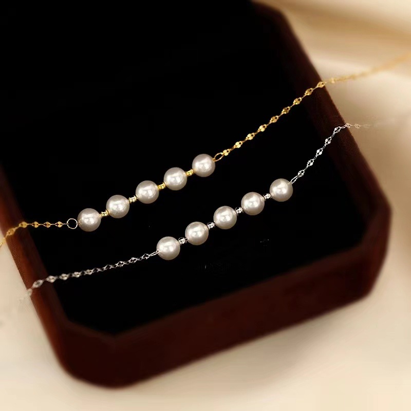 New Pearl Necklace Women's New Collarbone Chain Jewelry Live Stream