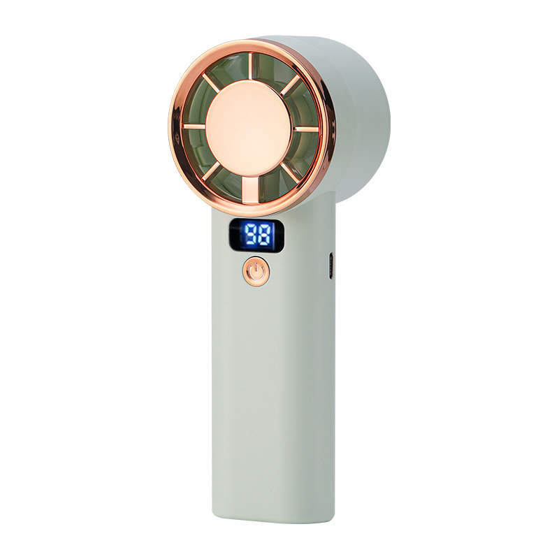 New handheld small fan with five gears, ultra-long battery life, USB home use, semiconductor cooling and ice compress
