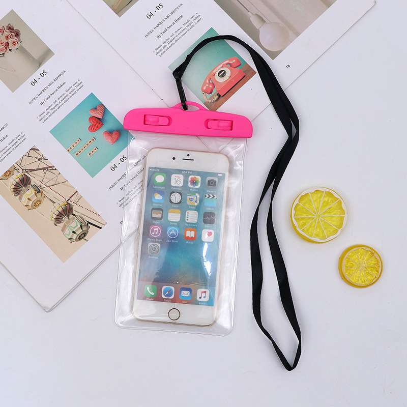 Summer mobile phone waterproof bag touch screen water park floating bag high transparency waterproof phone bag thickened