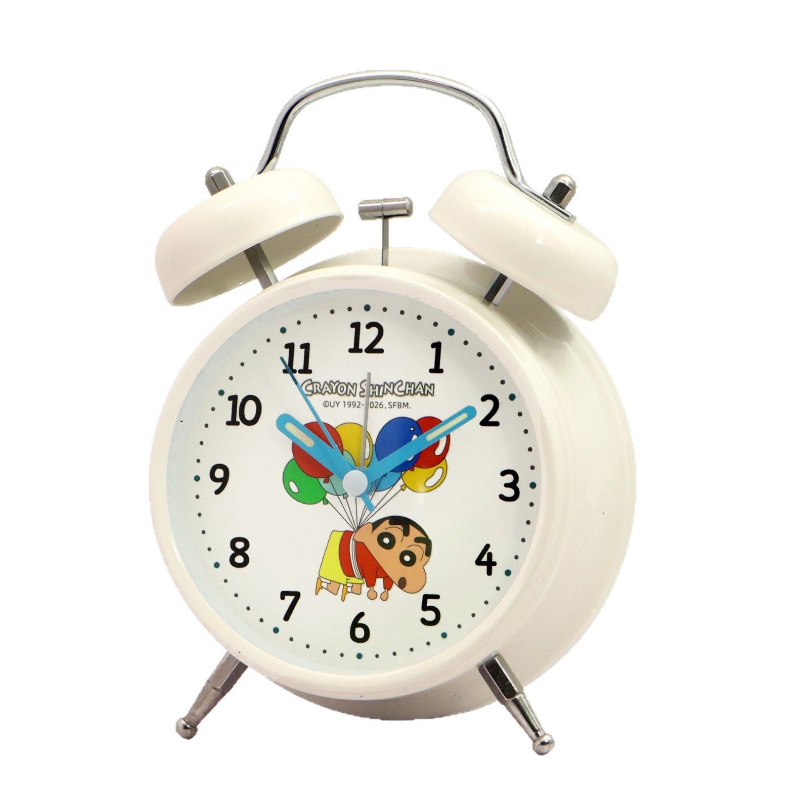 Original crayon ringing alarm clock student learning special alarm clock children bedroom fluorescent metal ringing alarm clock