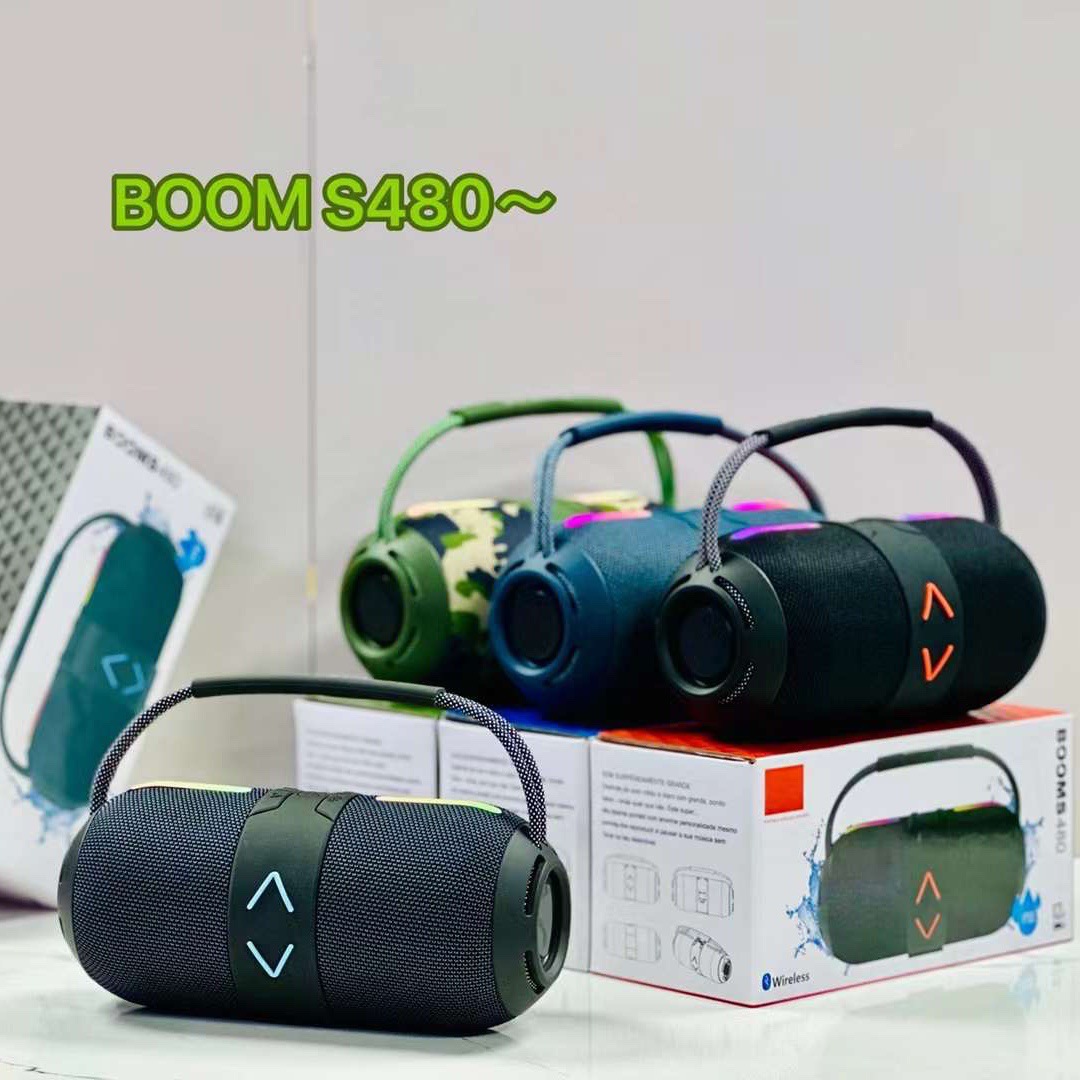S480 Portable Wireless Bluetooth Speaker RGB Fabric Camouflage Heavy Bass High Quality Home