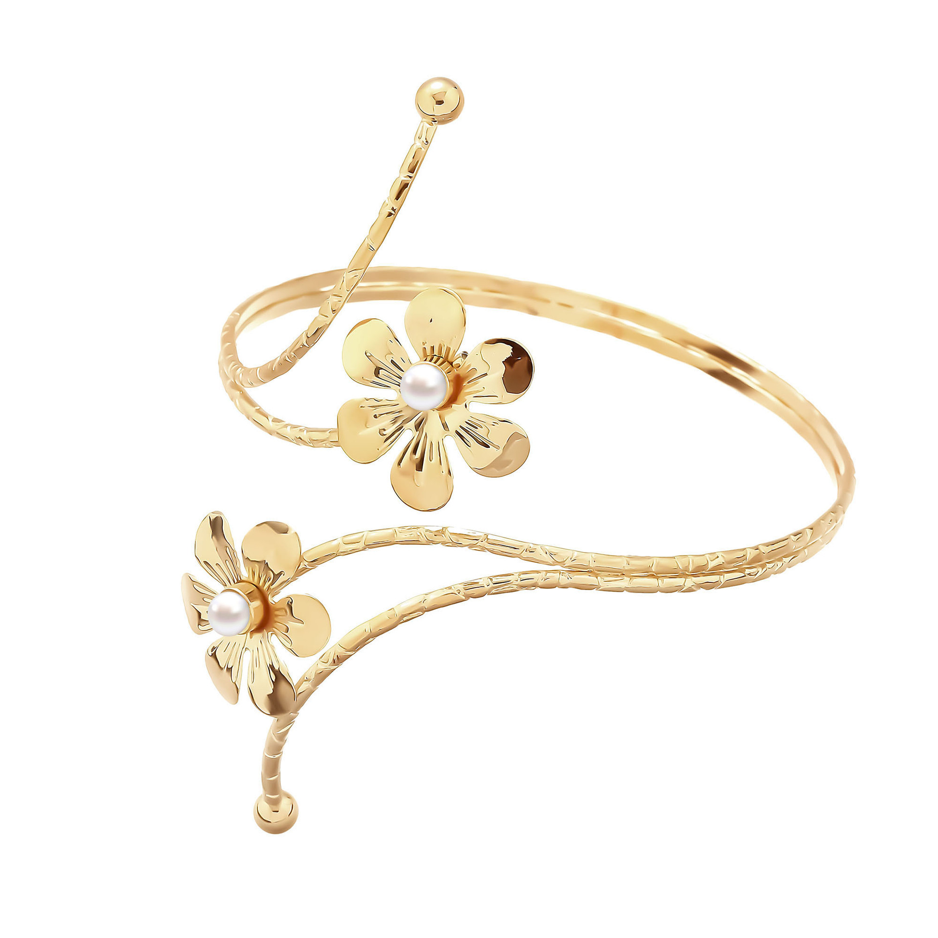 New Arm Bracelet Exaggerated Snake Leaf Flower Butterfly Starfish Bangle