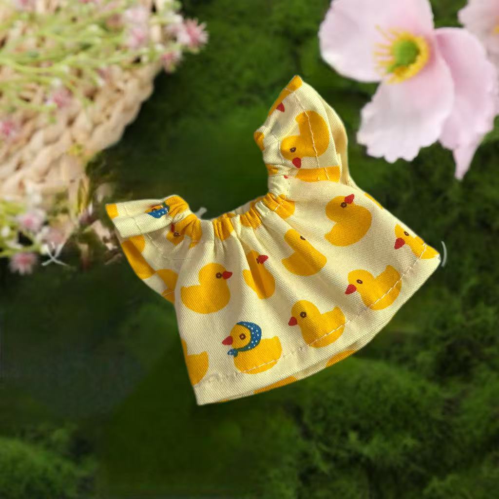 New Polka Dot Floral Dress Doll Clothes 10cm-15cm Wallace and Gromit Plush Toy Dress Costume Accessories
