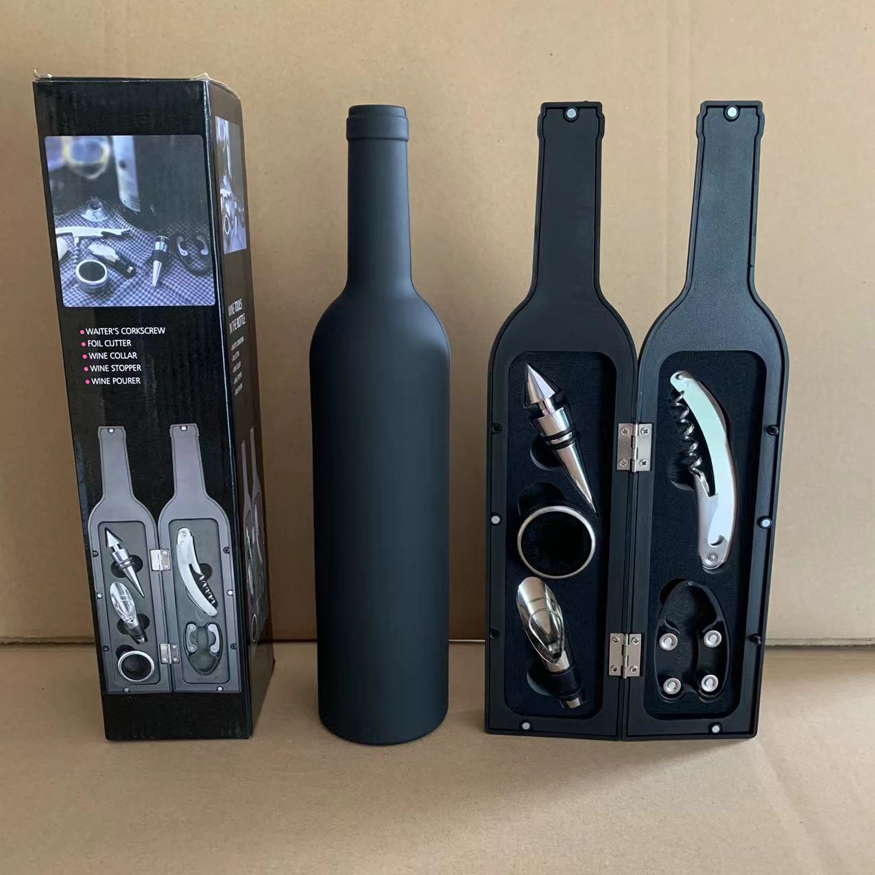 Red wine tool set large bottle five-piece set red wine tool box corkscrew wine tool gift