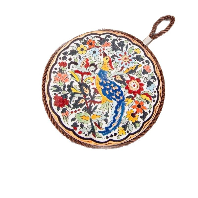 Coaster high temperature resistant casserole pad enamel pot pad ceramic new Chinese style table non-slip plate mat