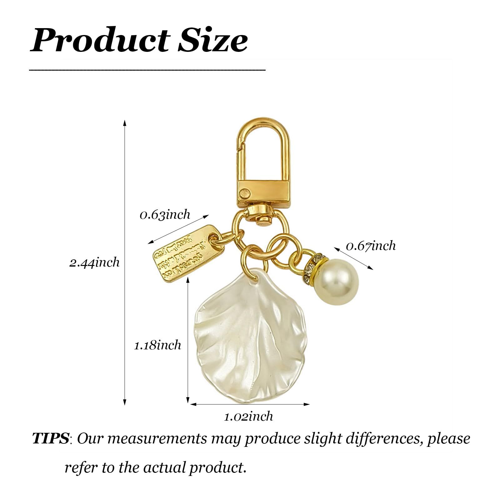New Pearl Alloy Keychain Pendant Hollow Love Letter Plate Accessory Earphone Case Bag Decoration Pendant