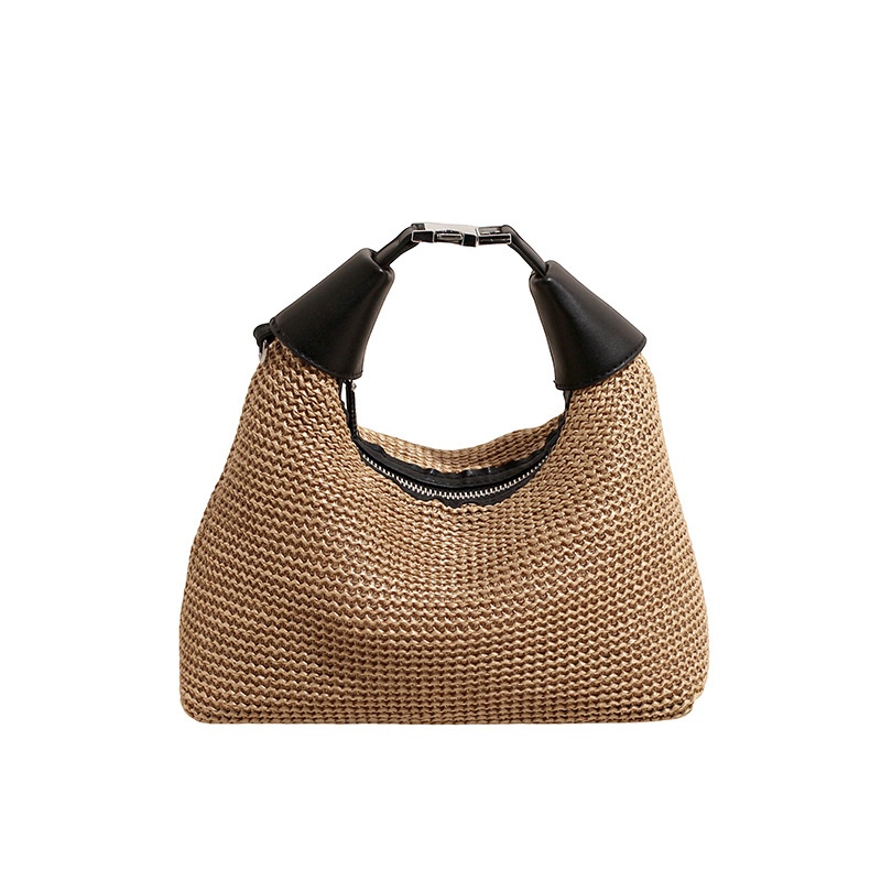 Summer New Straw Bag 2026 New Shoulder Bag Casual Underarm Bag Popular Commute Woven Crossbody Bag for Women