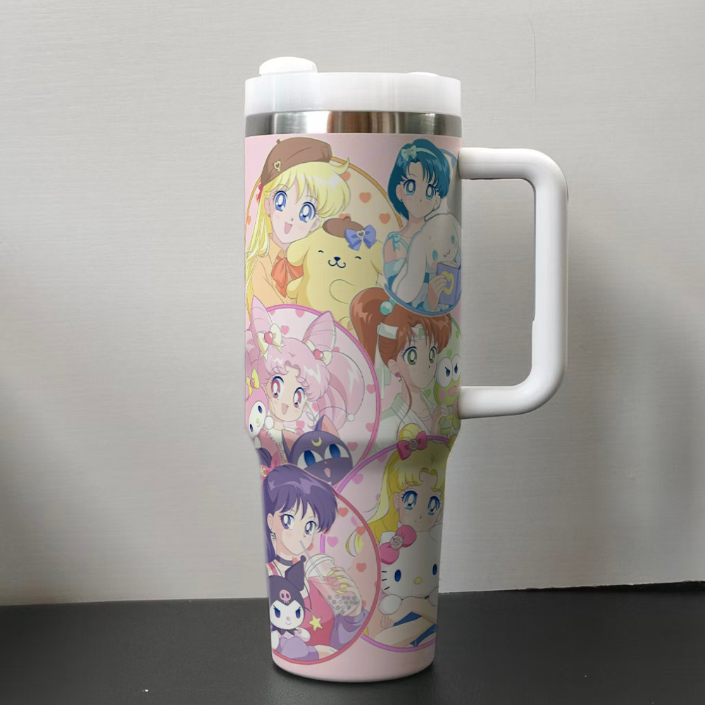 40oz car cup Sailor Moon stainless steel ice霸 cup tumbler thermal cup