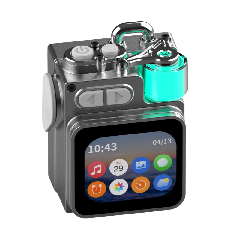Metal display screen Bluetooth speaker K15 atmosphere light mini portable DK08 with display screen APP Bluetooth speaker