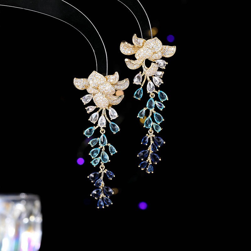 Heavy Craft Earrings Geometric Niche Ethnic Style Earrings s925 Silver Needle Earrings for Women