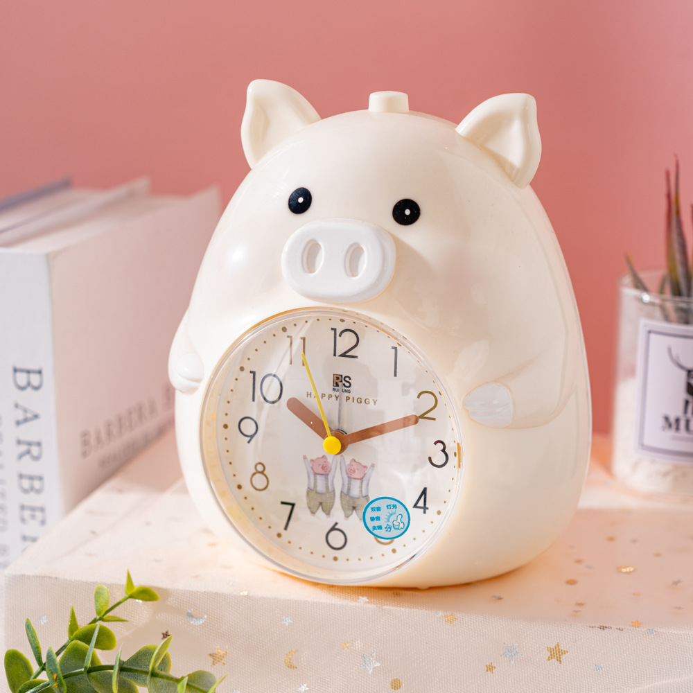 Sleepy pig dual voice talking alarm clock children special alarm clock accurate timing alarm clock