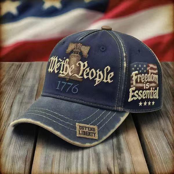Embroidered WE THE PEOPLE US 250th Anniversary Hat US250th Memorial Baseball Cap