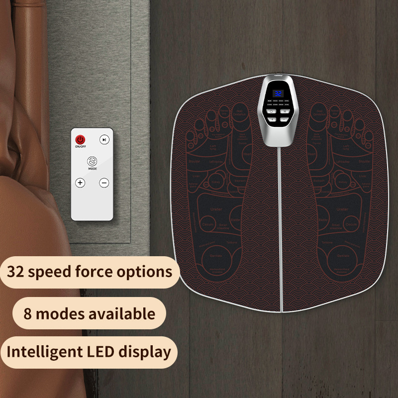New EMS Foot Massage Mat Foot Therapy Machine Pulse Foot Massager Microcurrent Foot Physiotherapy