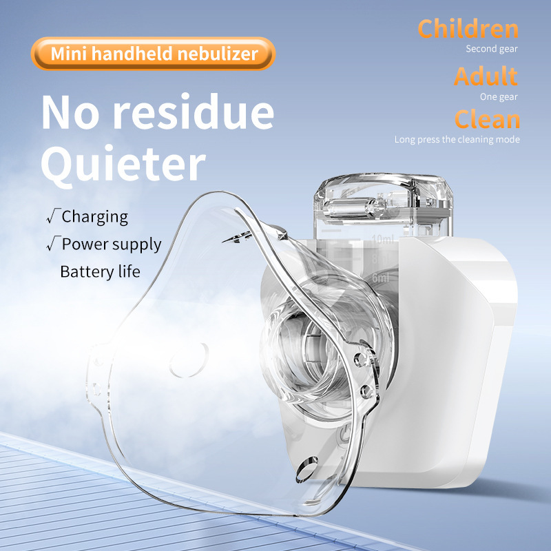 ZS102 Handheld Mini Nebulizer Home Medical Grade Lithium Battery Mesh Fine Mist Child Adult Portable Inhaler