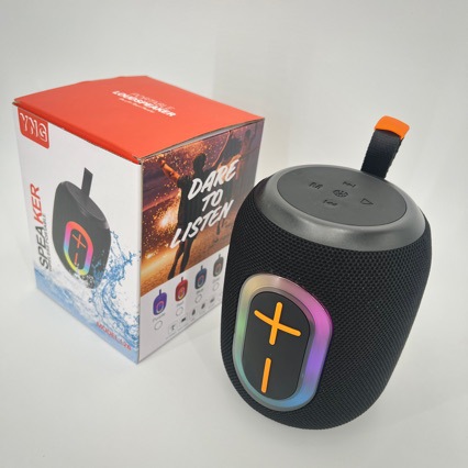 Small Steel Bar Portable RGB Bluetooth Speaker Outdoor Mobile Portable Bass Card Speaker