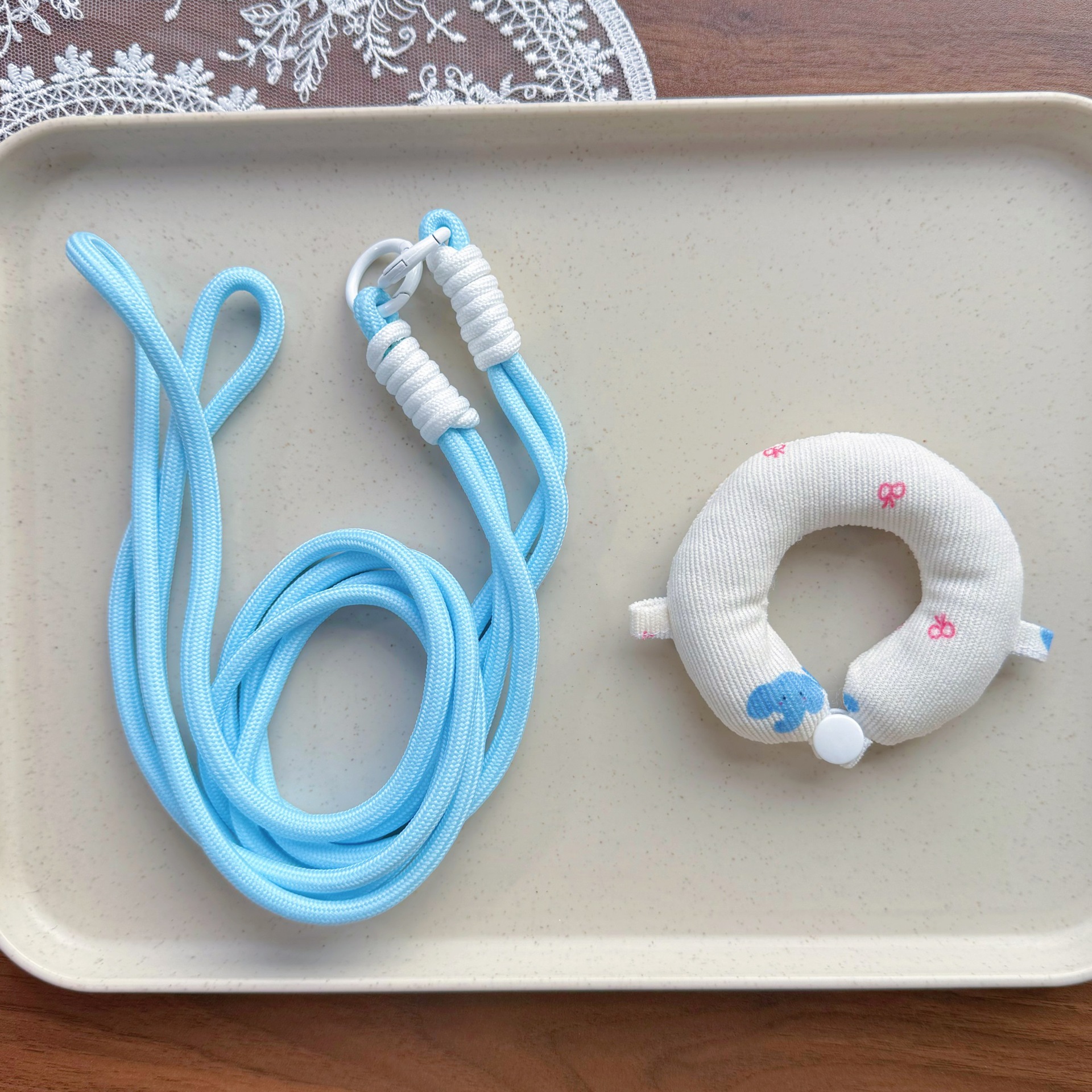 Zsiga Gazi sister/Mlolly/Dimoo/cotton doll 10cm outdoor U-shaped pillow lanyard anti-lost buckle pendant