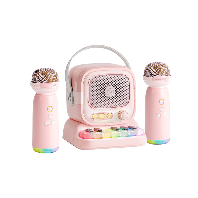 C60 Piano Bluetooth Speaker K Song Bluetooth Speaker with Ambient Lighting Macaron Color Series Gift Children