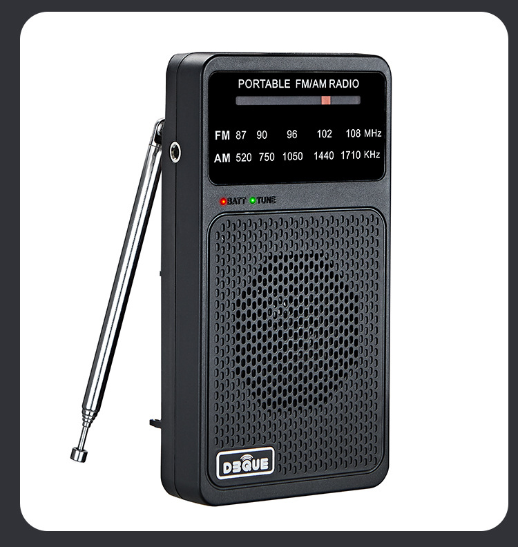 Yimeida Full-Band Radio for Elderly Mini Portable Pointer Tuning FM/AM Broadcast