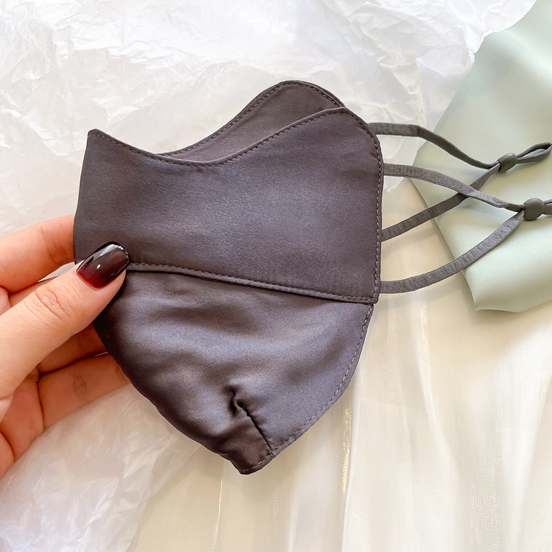 Real silk sunscreen face mask for women, summer anti-smudge makeup eye-protecting anti-ultraviolet three-dimensional face-slimming original yarn mask