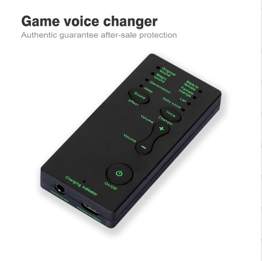 i9 mobile phone computer live streaming mini sound card voice changer one-key beauty sound K song recording voice changer English set
