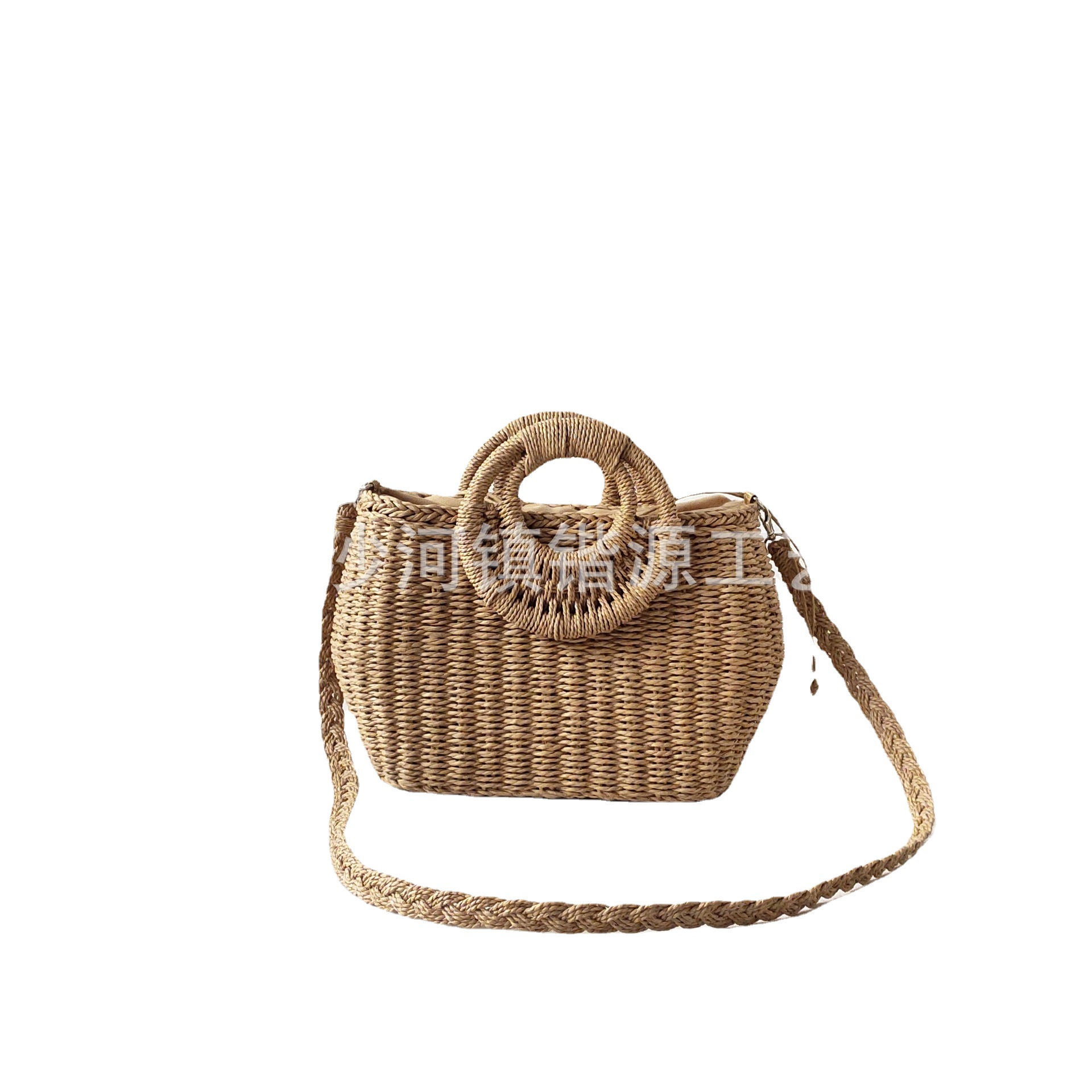 Casual single shoulder bag straw woven women's bag vacation woven handbag beach bag crossbody small bag casual
