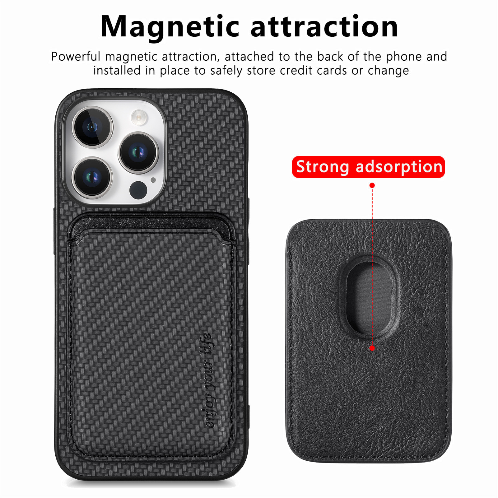For iPhone 18 protective case back sticker magsafe magnetic case 14 fiber texture Apple 17 phone case